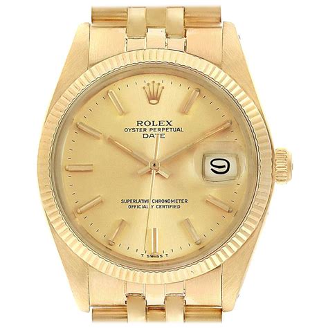 rolex datejust 1503|14k gold Rolex watch.